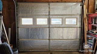 Insulating Metal Garage Door  R13  NONINSULATED DOOR [upl. by Abisia]