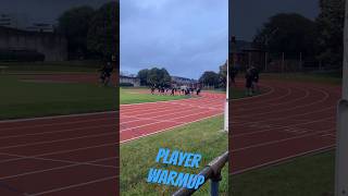 Us Portsmouth players warmup before vs liphook Utd in the first round Russell cotes cup [upl. by Milzie]