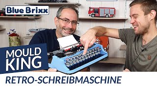 RetroSchreibmaschine von Mould King  BlueBrixx [upl. by Eiclek300]