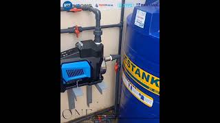 HOUSEHOLD FILTRATION AND POLYETHYLENE WATER STORAGE TANK with PERMANENT MAGNETVARIABLE FREQUENCYPUMP [upl. by Yrehcaz]