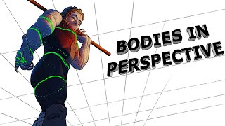 TUTORIAL  Bodies in Perspective  Foreshortening basics [upl. by Ydennek]