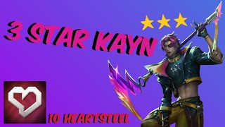 3 star Kayn with 10 Heartsteel  TFT set 10 [upl. by Topliffe]