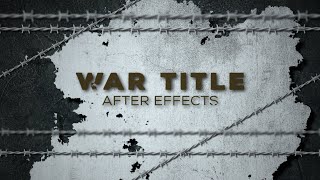 Create War Impact Prison Title Animation in After Effects  Motion Graphics [upl. by Nelhsa243]