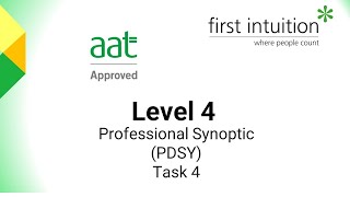 AAT Professional Synoptic – Horizon Hot Tubs  Revision Class  Task 4 [upl. by Azar]