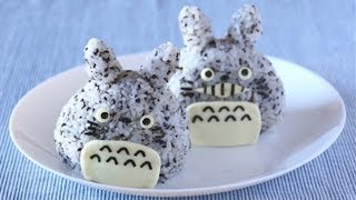 Totoro Onigiri Rice Balls となりのトトロ おにぎり  OCHIKERON  CREATE EAT HAPPY [upl. by Htidirrem]