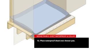 SHOWERLINE DRAIN Curbless Shower with Linear Shower Drain for Tile [upl. by Uahsoj139]