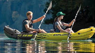 Intex Explorer K2 Kayak Ultimate 2Person Inflatable Adventure with Aluminum Oars 🛶🌊 [upl. by Eolanda]