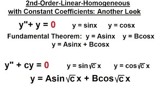 Differential Equation  2nd Order Linear 8 of 17 Homogeneous with Constant Coeff Another Look [upl. by Pease]