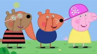 Peppa la Cerdita bailando Cabeza Hombros Rodillas y dedos de los pies En Ingles [upl. by Malvina]