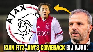 IMPRESSIEF DE COMEBACK VAN KIAN FITZJIM BIJ AJAX LAATSTE NIEUWS AJAX AMSTERDAM [upl. by Anirac]