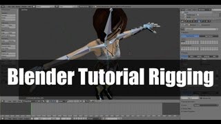 Blender 265  Tutorial Rigging Basic Português 16 [upl. by Suoivatra]