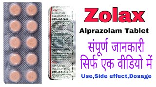 Zolax 05 mg tablet review in Hindi  Alprazolam Tablet 05 mg  Zolax Tablet [upl. by Scrivenor]