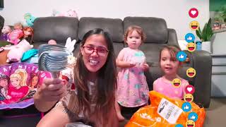 UNBOXING TEMU  UNBOXING TEN PRODUCTS FROM TEMU WITH THE KIDDOS  SIENNA AND FAYRAH [upl. by Sanborn137]