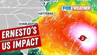 Ernesto Could Fuel Rip Currents Along East Coast [upl. by Waterman]