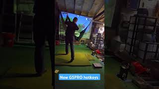 New gspro hotkeys are killer golf golfequipment diy indoorgolfsimulator garagegolf [upl. by Hallutama841]