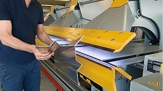 Thalmann TZ  Schwenkbiegemaschine  Folding machine  Piegatrice a bandiera – Plieuse a tablier [upl. by Airdnaz]