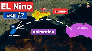 What is El Nino effect Simplified by mayur mogre through animation in Hindi [upl. by Paige]