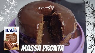 BOLO DE MASSA PRONTA ITALAC SIMPLES E DELICIOSO [upl. by Navert]