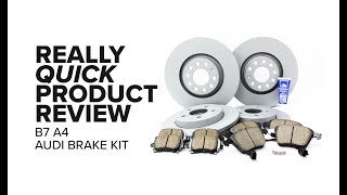 Audi A4 B7 Brake Kit  Fitment Benefits and Product Review [upl. by Nwahsuq811]