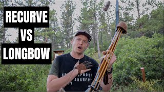 Recurve or longbow pros and cons  How long do bows last  Building 70quot bows for 3D [upl. by Emogene897]