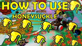 Fastest way to use Honeysuckles in Bee Swarm Simulator  ROBLOX [upl. by Leopoldine]