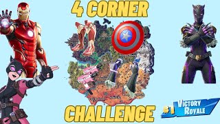 4 Corner challenge with NzoTheCreator  20 kill win and all medallions  gets intense  fortnite [upl. by Ryle]