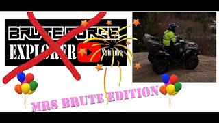 Mrs Brute TRAIL RIPPING on her Brute Force 750 [upl. by Gen]