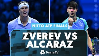 Alexander Zverev vs Carlos Alcaraz EPIC Match Highlights  Nitto ATP Finals 2024 [upl. by Nerat]