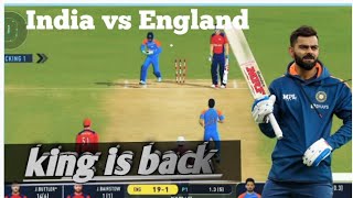 India vs England match highlights  ind vs eng  king Kohli  Virat Kohli in t20 rcb rc22 [upl. by Othe]