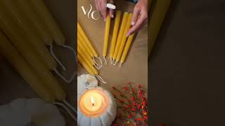 Beeswax taper candles are ready ✨ BeeswaxCandles TaperCandles homedecor [upl. by Assetnoc466]