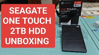 Seagate One Touch 2Tb External HDD unboxing [upl. by Namara]