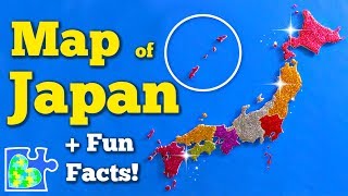 MAP of JAPAN  Eight Regions of Japan  Fun Facts  World Geography [upl. by Kirit184]