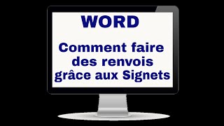 Word  Comment insérer des Signets et des Renvois dans un document [upl. by Durham]