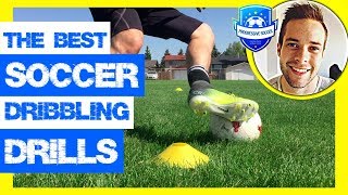 15 Soccer Dribbling Drills Improve in ONLY 1 session Football [upl. by Scriven756]