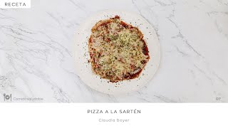 👨‍🍳 PIZZA a la sartén RÁPIDO y FÁCIL 👨‍🍳 menos de 5 MIN [upl. by Cirda705]