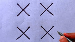 How To Draw Beautiful Drawing From XXXX Letter  Easy Dots Drawing From Beginners  Draw online [upl. by Kcirddet]