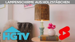 Lampenschirme mit Holzstäbchen  DIY  Deutschland [upl. by Darooge]