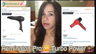 Remington Pro Vs Turbo Power cual seca mejor Honest Review [upl. by Murrah]