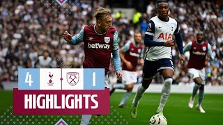 Tottenham Hotspur 41 West Ham  Premier League Highlights [upl. by Amar]