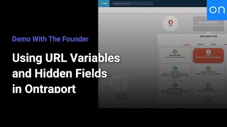 Demo With The Founder  Using URL Variables and Hidden Fields in Ontraport [upl. by Neils]