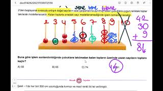 20232024 MOZAİK2 TÜRKİYE GENELİ 8SINIFLAR MATEMATİK DENEME ÇÖZÜMLERİ SORU 12 [upl. by Lodi]