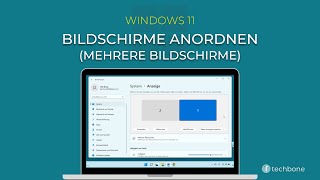 Bildschirme anordnen Mehrere Bildschirme Windows 11 [upl. by Krissie]