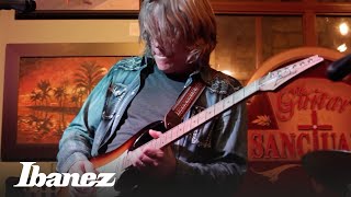 Andy Timmons on the features and design of his AT10P Ibanez signature model [upl. by Neufer937]