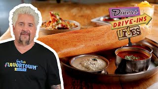 Guy Fieri Eats KNOCKOUT Masala Dosas in Canada  Diners DriveIns and Dives  Food Network [upl. by Apgar]