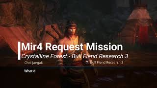 Mir4 Request Mission  Bull Fiend Research 3 [upl. by Goldin594]