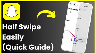 How To Half Swipe On Snapchat [upl. by Ynnav]