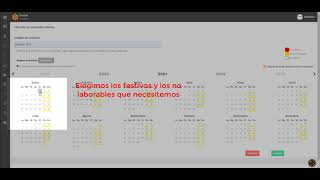 Tutorial Cómo crear un calendario laboral en Bixpe Control Horario [upl. by Noir]