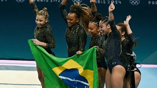 Meninas da ginástica fazem História em Paris  AFP [upl. by Irakuy743]