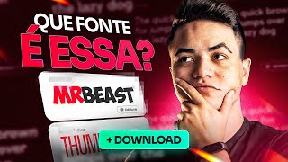 As melhores FONTES para THUMBNAILS  Download Grátis [upl. by Enomaj]