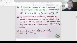 Macroeconomia III  Aula 9 Modelo de crescimento AK [upl. by Drexler]